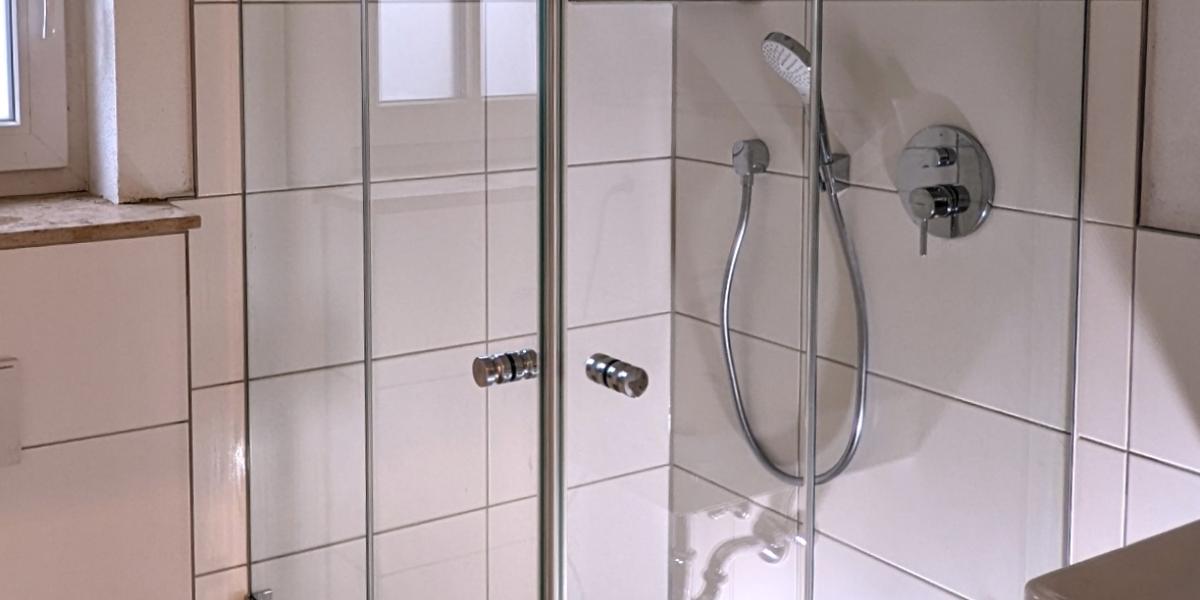 Eckeinstieg Dusche mit Magnetdichtungen 16mm 